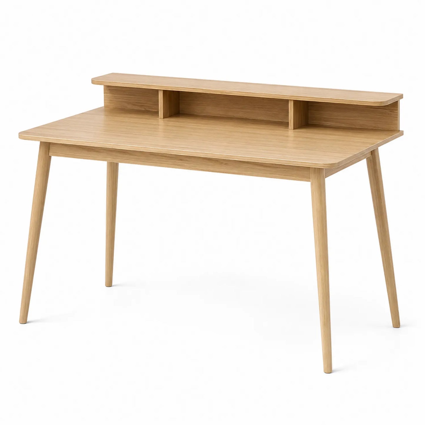 Escritorio de Madera con Estante Integrado