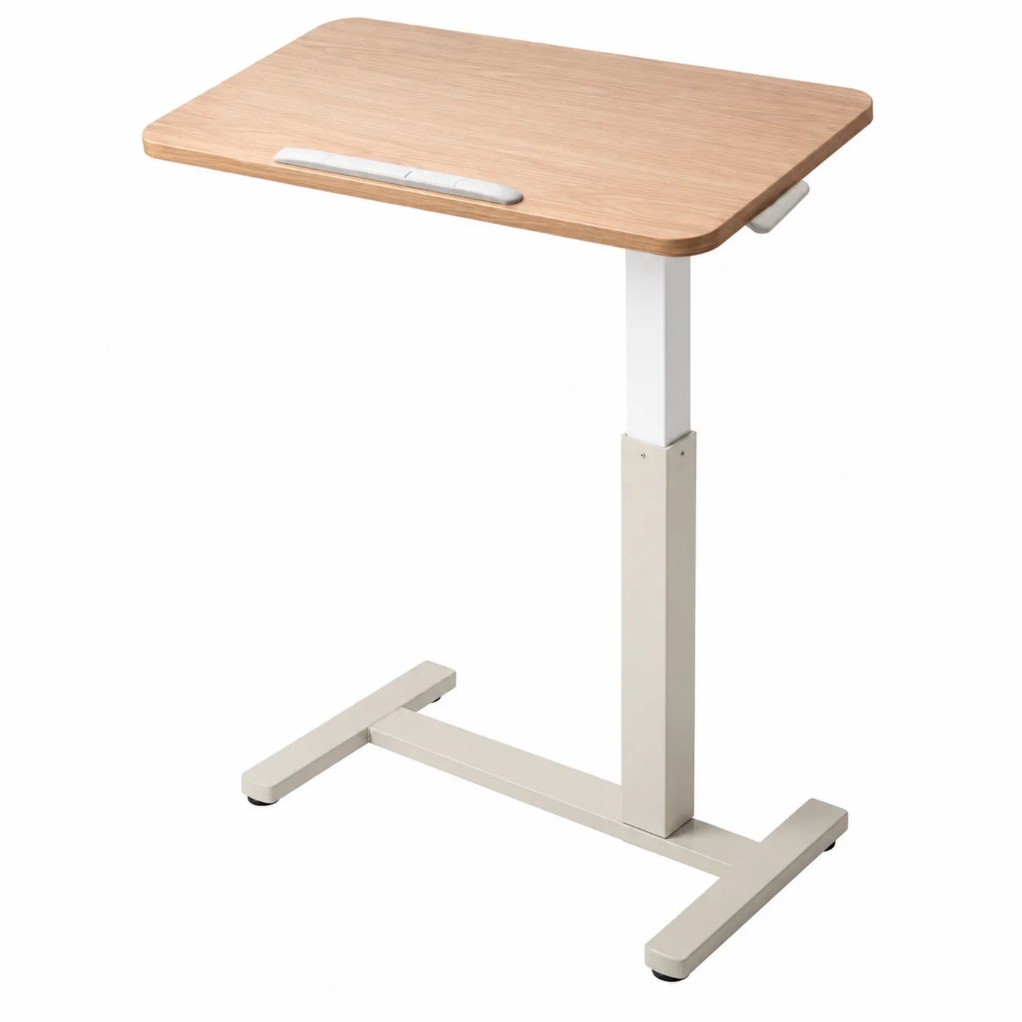 Mesa ajustable de madera y metal color Beige