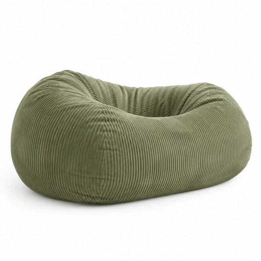 Puf de Pana Verde 100x100x60 cm