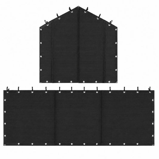 Pantalla de Polietileno Negro 220x100 cm Impermeable