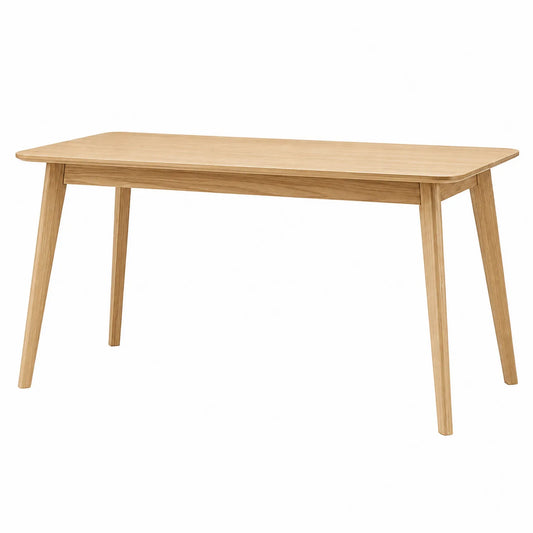 Mesa de comedor de madera de roble 140x80 cm